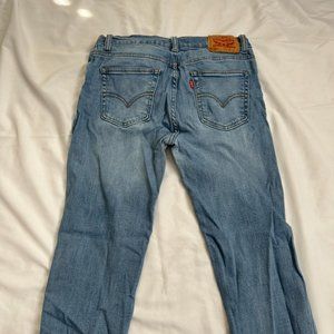 LEVI'S 519 Women's Extreme Skinny Stretch Blue Jeans Size 29 Denim Pants